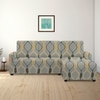 Right Aligned 2 Seater Right Aligned Chaise Greyish Diamond Sofa Cover