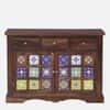 Rangrez Sheesham Wood Sideboard in Provincial Teak Finish
