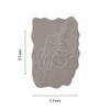 Handmade Wool Silk Shaped Rug Abstract Contour Taupe 3 x 5 Feet Carpet