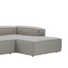 Elegantedge Wood Left Aligned 2-Seater With Upholstery Non Storage Sofa In Grey Colour