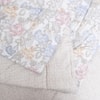 Cream Floral Comforter Quilted Reversible Cotton 350 Gsm Double Bed 240 X 220 Cms