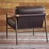 Sereta Solid Wood Armchair in Natural & Black