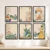 The Castle Decor Madhubani Pichwai Wall Art Set of 6 Design 3 10x13 Inch