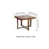 Kingston Sheesham Wood Accent 4 Seater Dining Table Set
