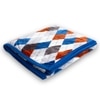 Super Soft Woolen Blanket  Double Bed  Geometric  330 Cms  240 X 220