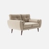 Faro Velvet 2 Seater Sofa in Cream Colour