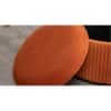 Loofy Ottoman with Strage Color in Orange