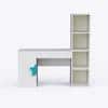 Joy Ride Study Table In White & Teal Colour