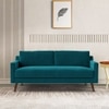Reiti Velvet 2 Seater Sofa Teal in Blue Colour