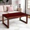 Hamstreet Sheesham Wood Contemporary Rectangle Coffee Table In Honey Finish