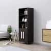 Hexa Engineered Wood Bookshelf Multipurpose Storage Rack in Flower Wenge Colour