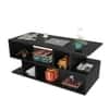 Spydercraft Zig Zag Modern Coffee Table in Black Finish