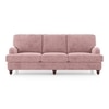 Ophelia 3 Seater Fabric Sofa In Desert Rose
