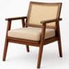 Pierre Solid Wood Armchair in Walnut