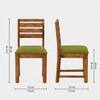 Arbor 4 Seater Dining Set with Olive Green Cushioned Chairs