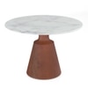 Massa Solid Wood And Banswara 4 Seater Round Dining Table In Honey Finish