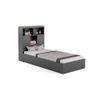 Ironhide Engineered Wood Box Storage Bed in Grey Colour