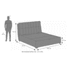 Bornholm Upholstered Storage Bed In Hydraulic (Bed Size : King, Colour : Urban Grey)