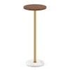 Spritz Metal Drink Table in Gold Finish
