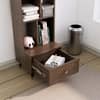 Hexa Engineered Wood Bookshelf Multipurpose Storage Rack in Flower Wenge Colour