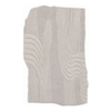 Handmade Wool Silk Shaped Rug Modern Wave Beige 9 x 12 Feet Carpet