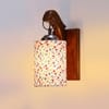 Devansh Solid Wood Electric Wall Light in Brown Colour with Multi Shade Count of 1 Light