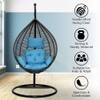 Premium Egg Single Seater Liner Swing Chair Blue