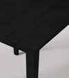 Old Ham Solid Wood Dining Table In Black Finish
