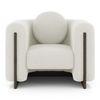 Reno Lounge Chair in White Himalaya Boucle Colour
