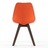 Pashe Fabric Accent Chair in Rust Colour