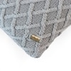 Crest Light Grey Decorative Cushion Cover 12X20 Inches
