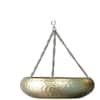 Hanging Hammered Apple Planter Set Of 3 In Gold Colour