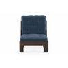 Faria Wooden Sofa (Midnight Indigo Blue)