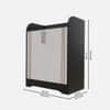 Nextstep 2 Door Metal Floor Cabinet Black