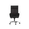 Ettorez Amaze Premium Leatherette High Back Chair In Black Colour