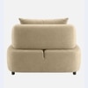Henry Velvet 1 Seater Sofa Beige Color