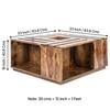 Milan Sheesham Wood Coffee Table In Teak Finish