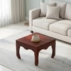 Lyon Sheesham Wood Contemporary Square Coffee Table In Honey Finish