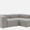 Elegantedge Wood Left Aligned 2-Seater With Upholstery Non Storage Sofa In White Colour