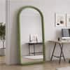 The Artment Unbreakable Green Arch Puff Floor Mirror (170 x 70) cm