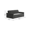 Hajel 3 Pull Out Sofa Cum Bed In Dark grey Colour