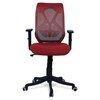 Zeeazyana Mid Back Ergonomic Chair in Red Colour