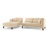Lewis Sectional Sofa (Colour : Birch Beige, Cushion : Hard, Seater : Left Aligned 3 Seater + Left Aligned Chaise)