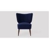 Duke Accent chair Velvet in Navy Blue Color