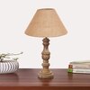 Devansh Beige Jute Table Lamp With Wood Natural Base(10X18 Inches)-34