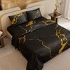 Stoa Paris 300TC UltraSatin King Size Comforter,  Lightweight, Black Gold