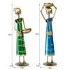 Desert Art Metal Handpainted Lady Doll Showpiece Set of 2
