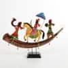 Desert Art Metal Handpainted Royal Baarat Bhopu Momento Showpiece