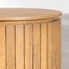 Leeds Solid Mango Wood Sideboard with 4 Door in Natural Finish with Metal Legs