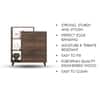 Hexa Red Engineered Wood Shoe Rack in Flower Wenge Colour